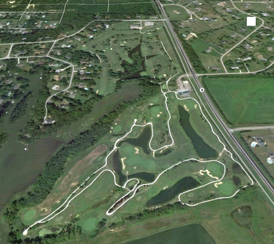 course aerial view
